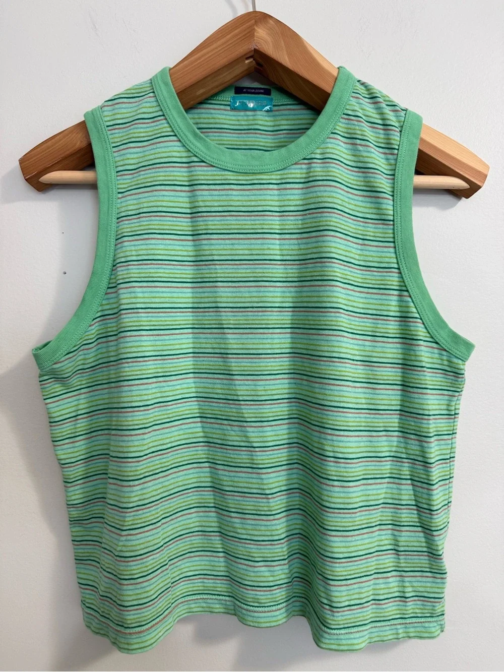 MOTHER The Silent Type Binding Muscle Tee Summer Green - Picture 2 of 10
